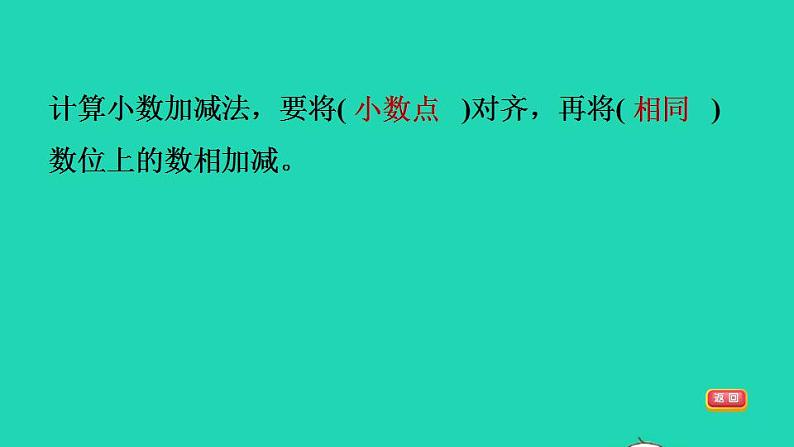 2022四年级数学下册第1单元小数的意义和加减法5买菜小数的不进位加法和不退位减法习题课件北师大版04