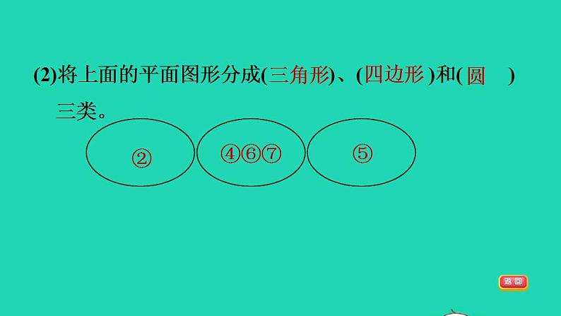 2022四年级数学下册第2单元认识三角形和四边形8图形分类对学过的图形进行分类习题课件北师大版04