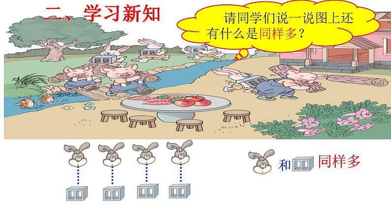 人教版数学一年级上册准备课：比多少  课件1第3页