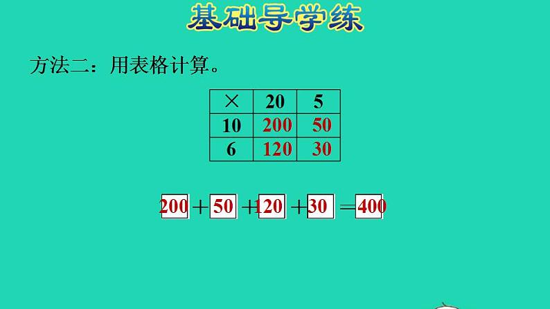 2022三年级数学下册第3单元乘法第4课时电影院两位数乘两位数进位的笔算习题课件北师大版第5页