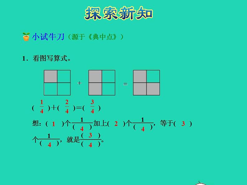 2022三年级数学下册第6单元认识分数第4课时吃西瓜授课课件北师大版第8页