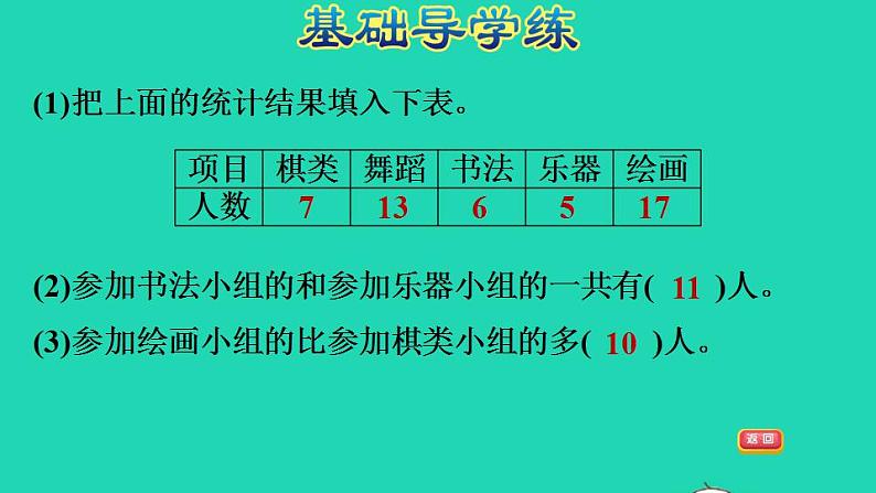 2022三年级数学下册第7单元数据的整理和表示第1课时小小鞋店整理和分析数据习题课件北师大版第4页