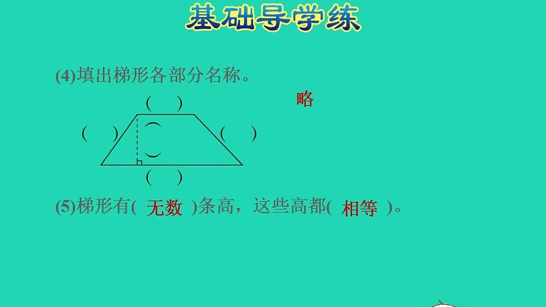 2022四年级数学下册第7单元三角形平行四边形和梯形第7课时认识梯形习题课件苏教版第4页