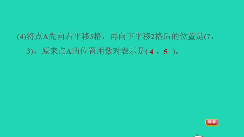 2022四年级数学下册第8单元确定位置阶段小达标15课件苏教版第4页