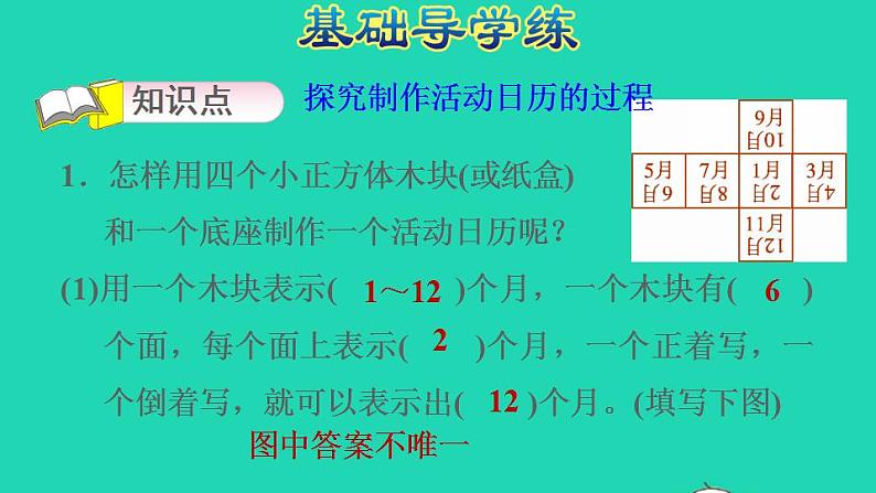 2022三年级数学下册第6单元年月日制作活动日历课件新人教版第3页