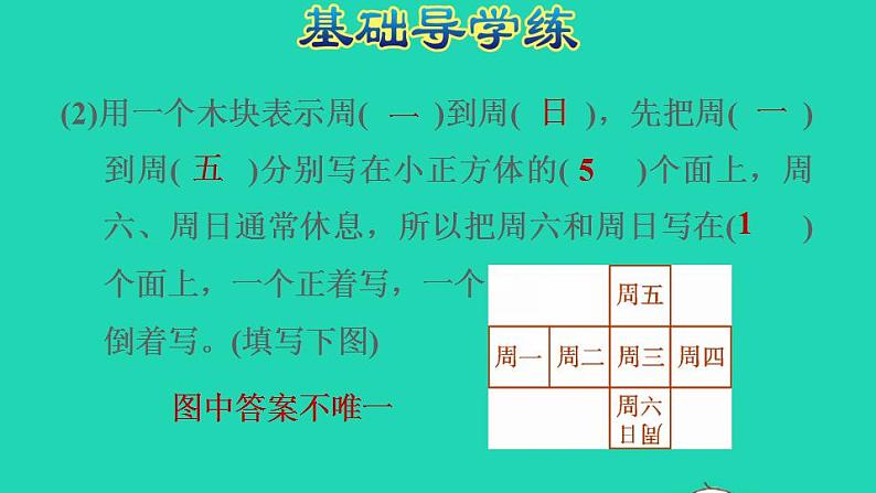 2022三年级数学下册第6单元年月日制作活动日历课件新人教版第4页