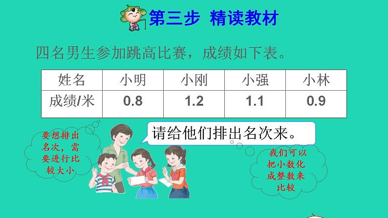 2022三年级数学下册第7单元小数的初步认识第2课时小数的大小比较预习课件新人教版第4页