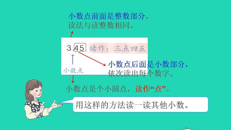 2022三年级数学下册第7单元小数的初步认识第1课时小数的认识预习课件新人教版第5页