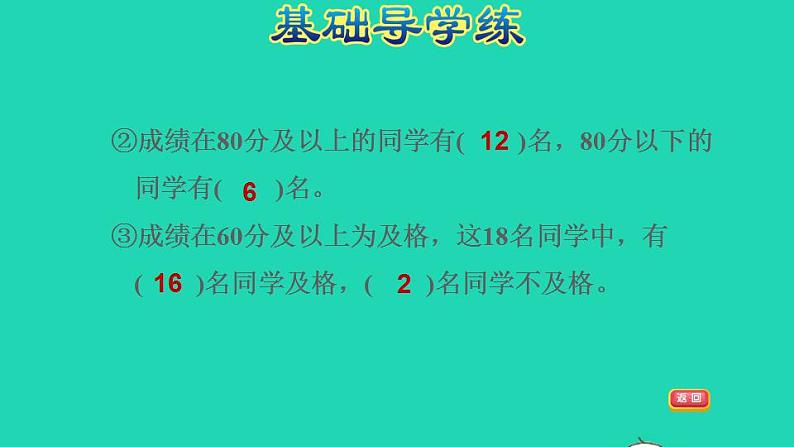 2022三年级数学下册第9单元数据的收集和整理二第2课时简单的数据排序和分组习题课件苏教版第5页