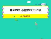 2022四年级数学下册第6单元小数的认识第4课时小数的大小比较授课课件冀教版