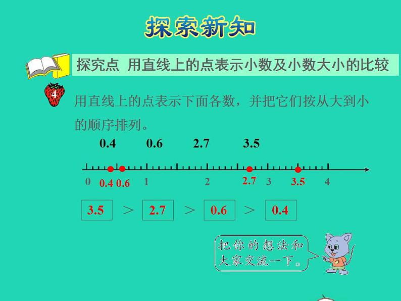 2022四年级数学下册第6单元小数的认识第4课时小数的大小比较授课课件冀教版第4页