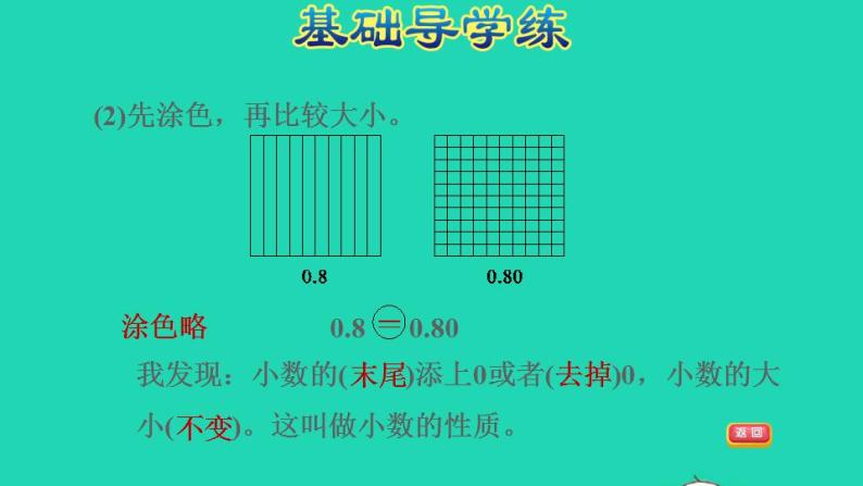 2022四年级数学下册第6单元小数的认识第5课时小数的性质习题课件冀教版04