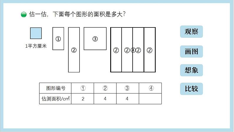 小学数学 北师大版 三年级下 第五单元第4课时《长方形的面积（试一试）》课件第6页