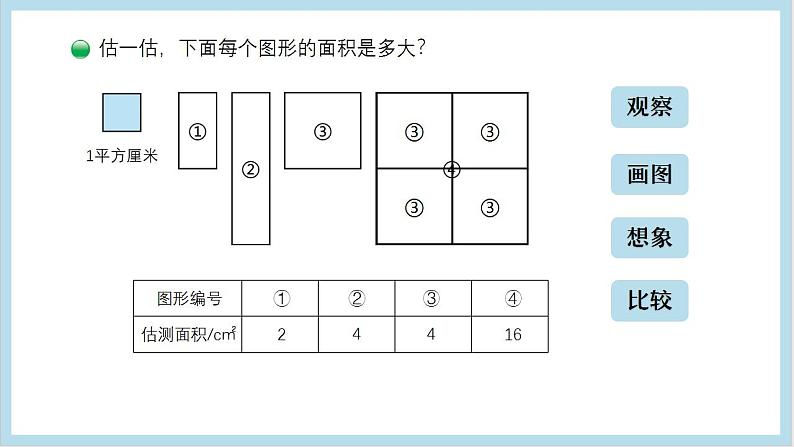 小学数学 北师大版 三年级下 第五单元第4课时《长方形的面积（试一试）》课件第7页