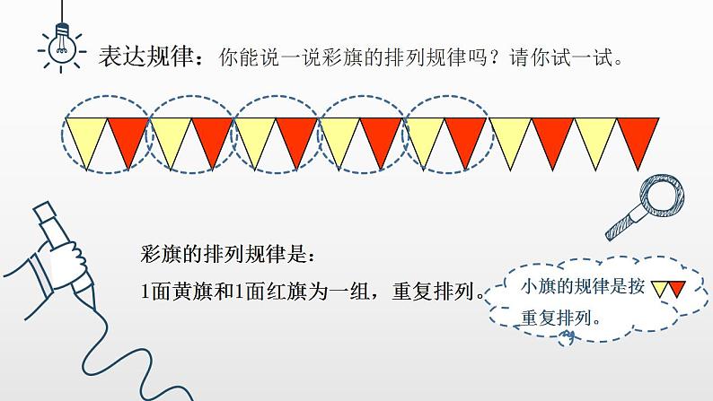 人教版一年级数学《找规律》第6页