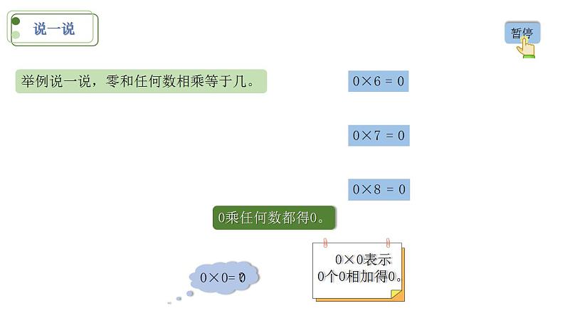 小学数学 北师大版 三年级上 第六单元第5课时《0X5= 》 课件第4页