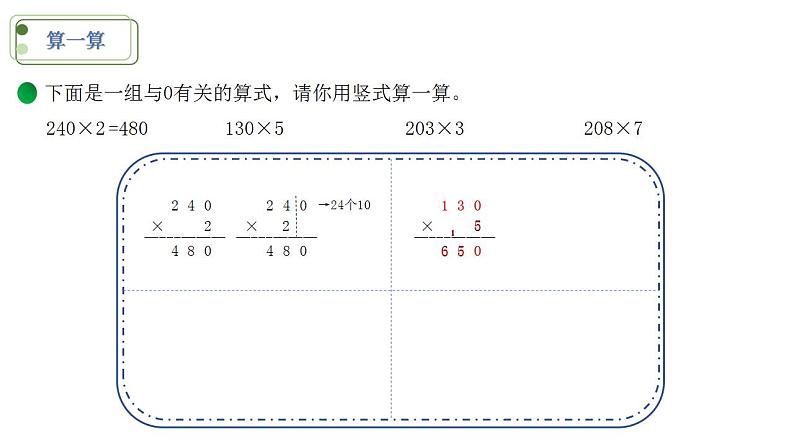 小学数学 北师大版 三年级上 第六单元第5课时《0X5= 》 课件第7页