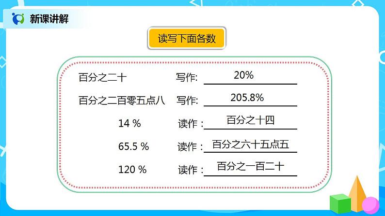 人教版小学数学六年级上册9.3《百分数、统计、数与形》PPT课件+教学设计+同步练习04