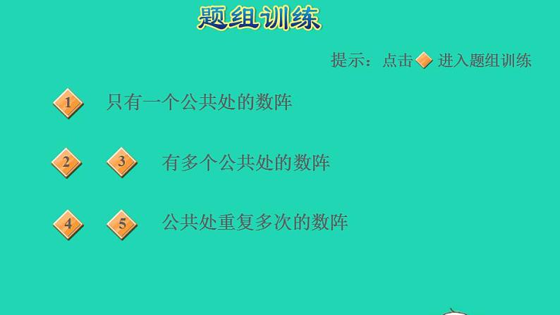 2022三年级数学下册第9单元探索乐园第12招用配对思想解决数阵问题课件冀教版第4页