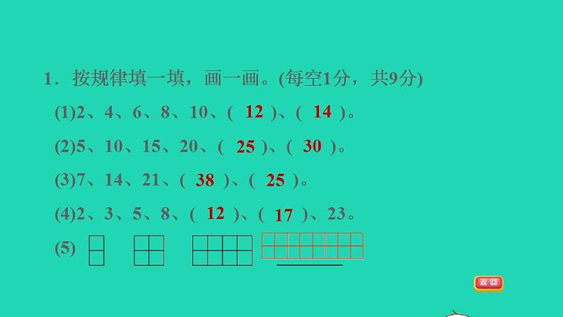 2022三年级数学下册第9单元探索乐园阶段小达标15课件冀教版第3页