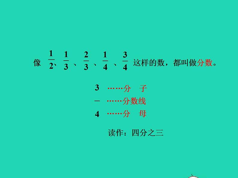 2022三年级数学下册第8单元分数的初步认识第2课时几分之几授课课件冀教版06