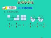 2022三年级数学下册第8单元分数的初步认识第5课时简单分数加减法二综合应用习题课件冀教版