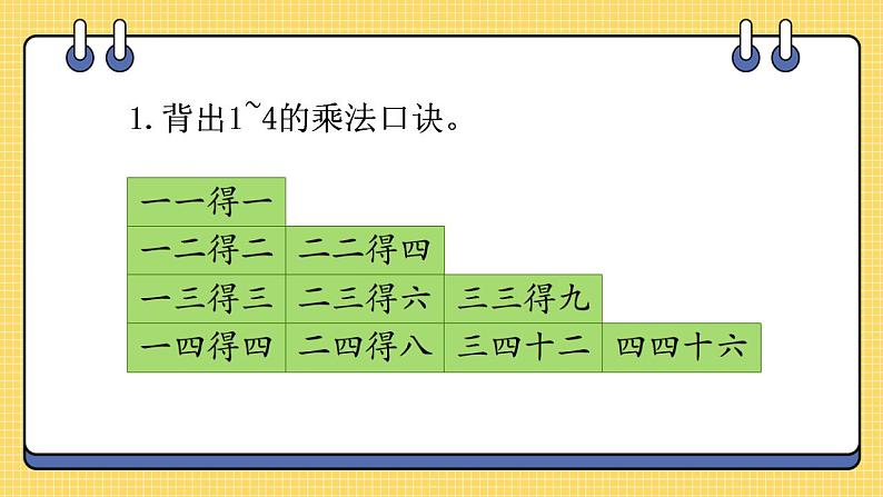 苏教版数学二上 表内乘法 (一) 练习五 课件PPT02