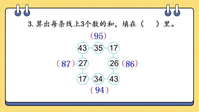 苏教版数学二上 100 以内的加法和减法（三）练习一 课件PPT05