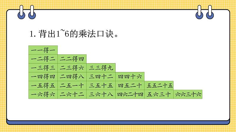 苏教版数学二上 表内乘法 (一) 练习七 课件PPT02