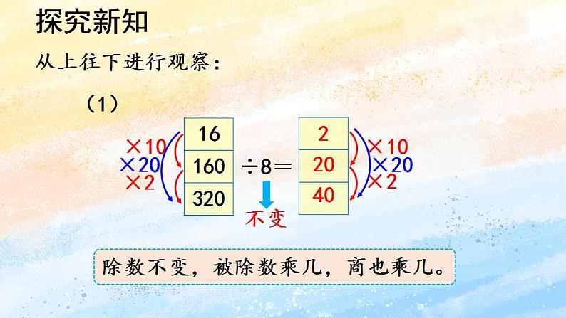 人教版4上数学 6.6 商的变化规律和商不变的规律 课件+教案+练习05