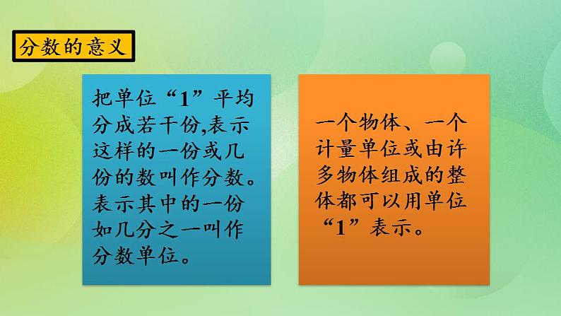 总复习1 倍数与因数、分数-北师大版数学五年级上册课件+练习07