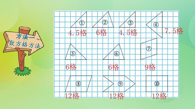 4.1 比较图形的面积-北师大版数学五年级上册课件+练习03