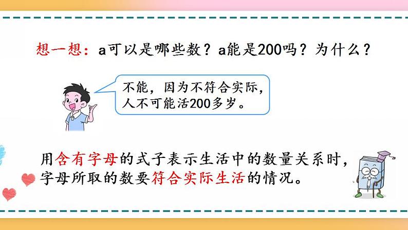 5.1.1 用字母表示算式-人教版数学五年级上册课件+练习07