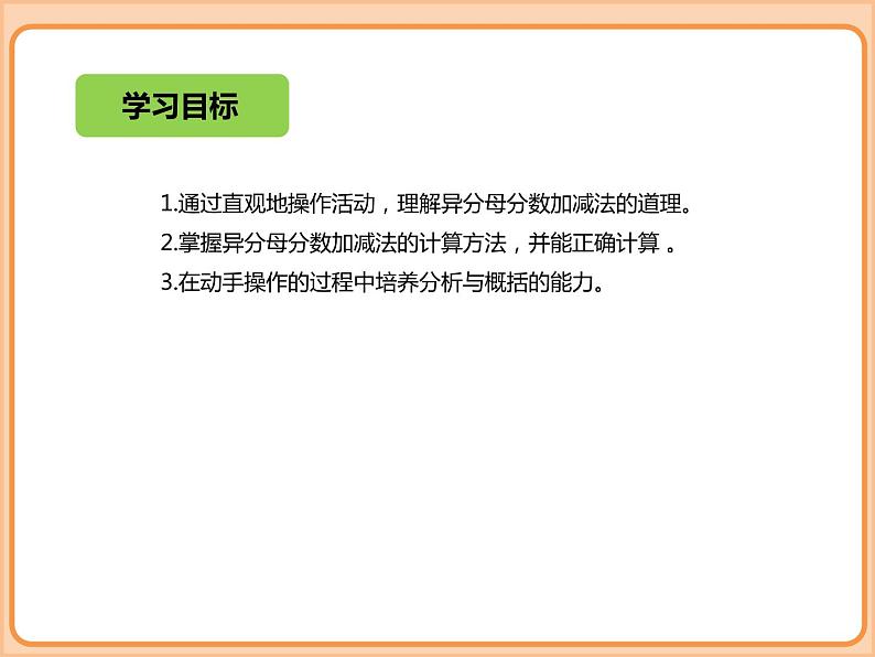 【同步配套】小学数学五年级下册-第一单元-分数加减法-折纸、星期日的安排-北师大版 课件02