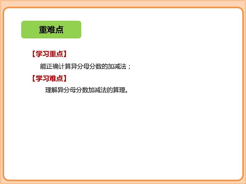 【同步配套】小学数学五年级下册-第一单元-分数加减法-折纸、星期日的安排-北师大版 课件03