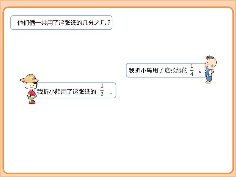 【同步配套】小学数学五年级下册-第一单元-分数加减法-折纸、星期日的安排-北师大版 课件06