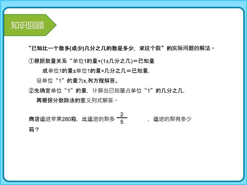 【专题复习课件】小学数学五年级下册-专题课件-分数除法解决问题（北师大版）第5页