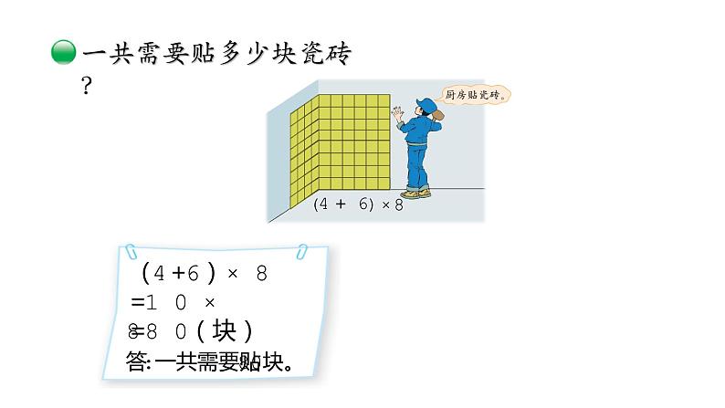 小学数学 北师大版 四上 第四单元第6课时《乘法分配律》课件05