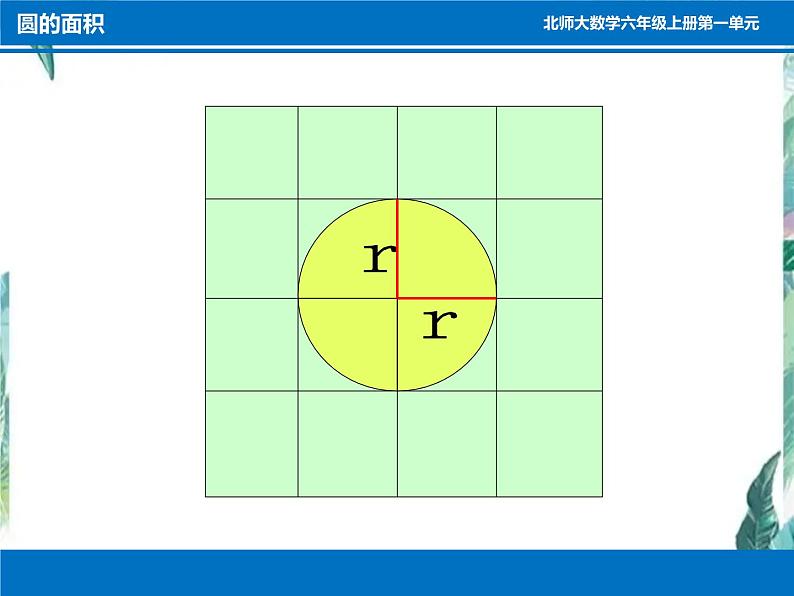 北师大版数学六年级上册 圆的面积 公开课课件第6页