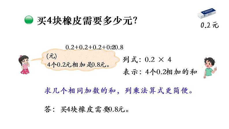 小学数学 北师大版 四下 第三单元第1课时《买文具》课件05