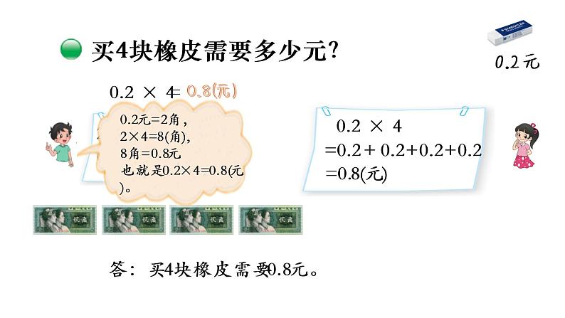 小学数学 北师大版 四下 第三单元第1课时《买文具》课件07