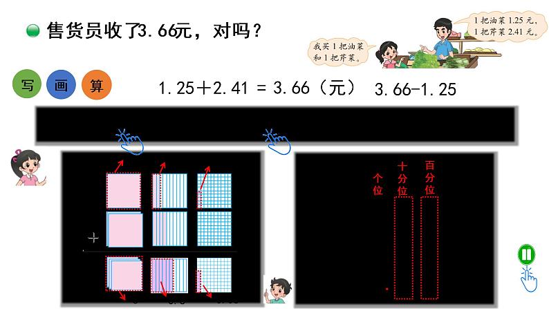 小学数学 北师大版  四下 第一单元第6课时《买菜》课件第3页