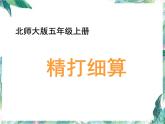 北师大版 五年级上册《精打细算》优质课件