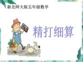 北师大版 五年级上册 精打细算 优质课件
