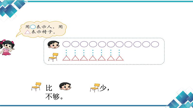 北师大版 一年级下册 第一单元 加与减（一）开会啦(两数相比，还差几个)课件05