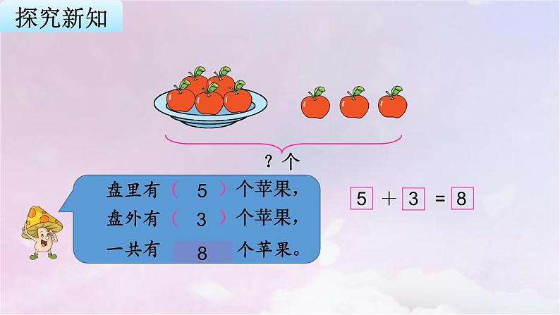 苏教版一年级数学上册第8单元第7课时用括线和“？”表示的实际问题课件第4页