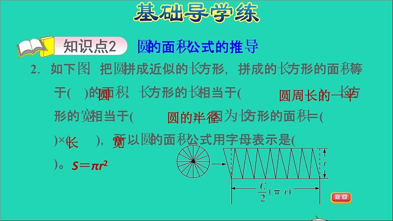 2022五年级数学下册六圆第5课时圆的面积习题课件苏教版第5页