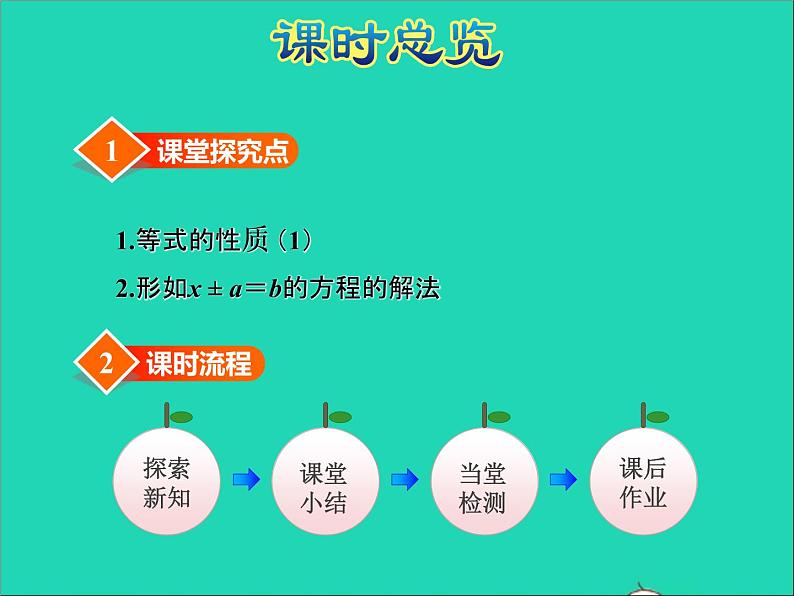 2022五年级数学下册一简易方程第2课时等式的性质和解方程一授课课件苏教版第3页