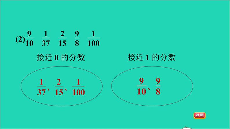 2022五年级数学下册四分数的意义和性质阶段小达标11课件苏教版第5页