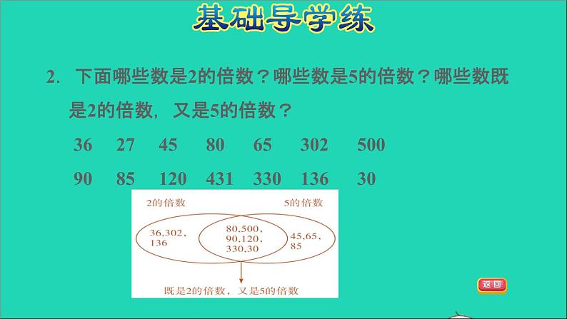 2022五年级数学下册三因数与倍数第2课时2和5的倍数特征2的倍数和5的倍数的特征习题课件苏教版05